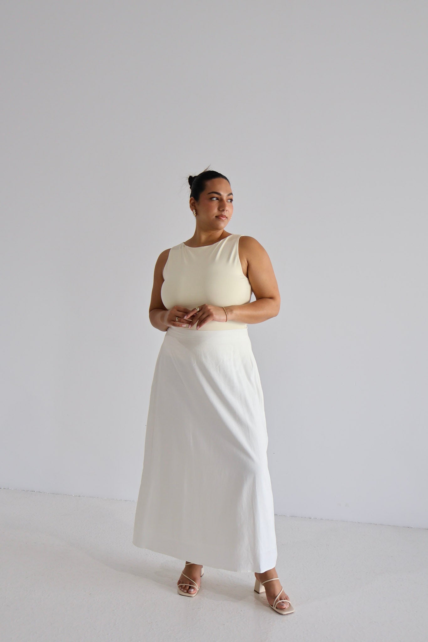 NIA SKIRT WHITE - Fayt The Label