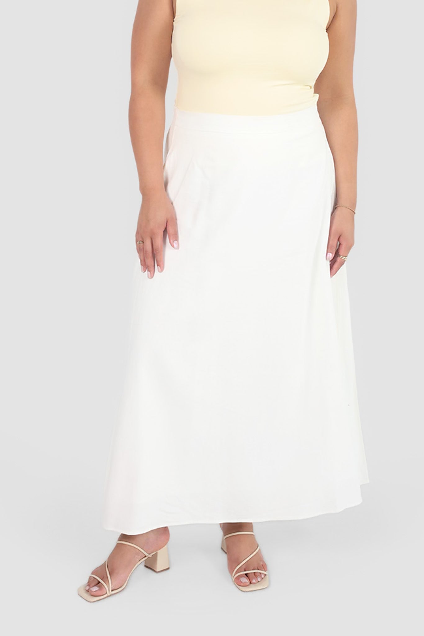 NIA SKIRT WHITE - Fayt The Label