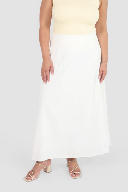 NIA SKIRT WHITE - Fayt The Label