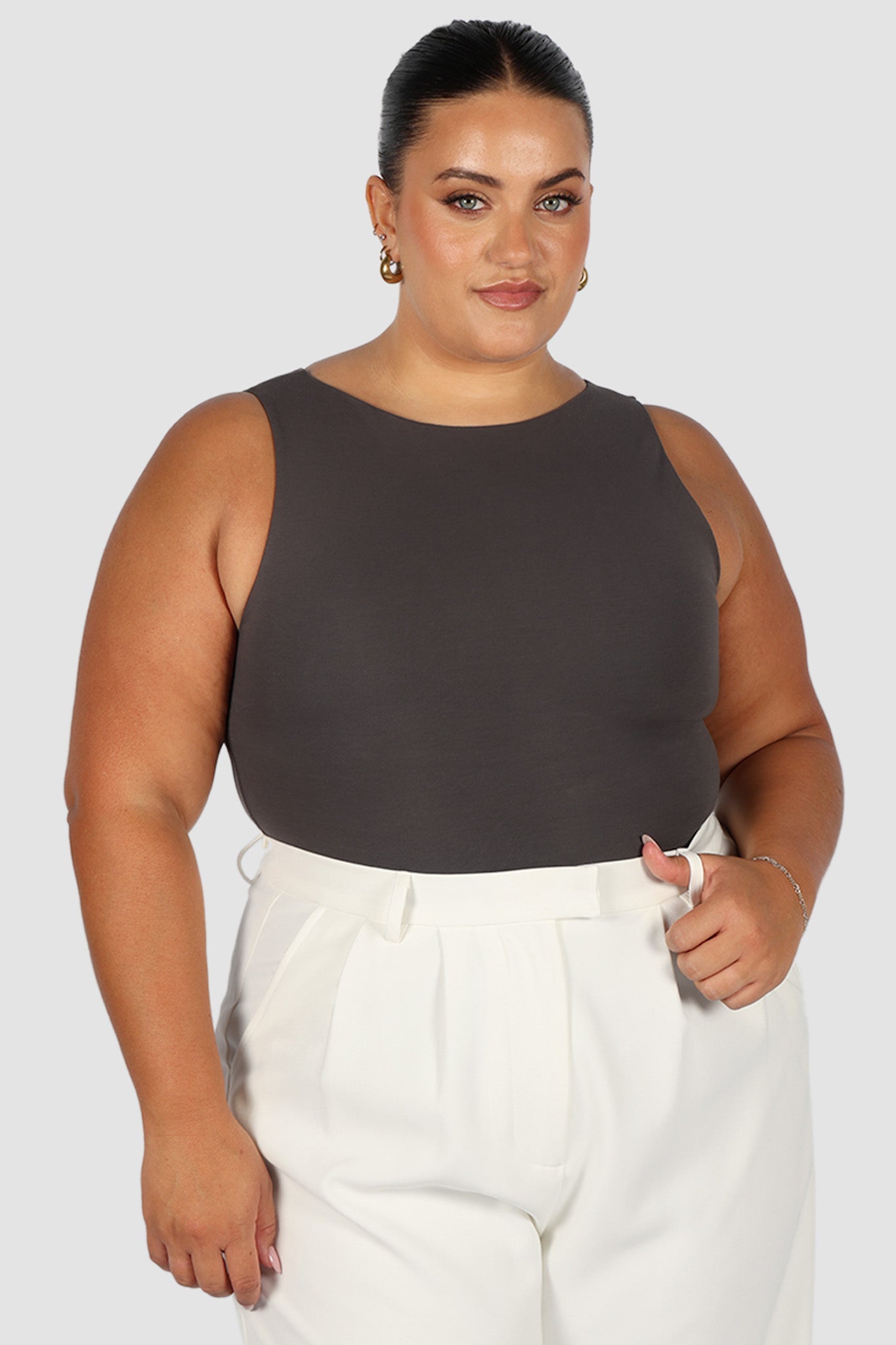 NOLA TOP CHARCOAL - Fayt The Label