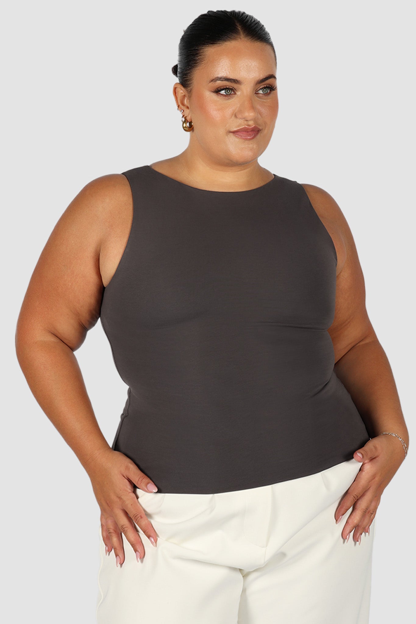 NOLA TOP CHARCOAL - Fayt The Label