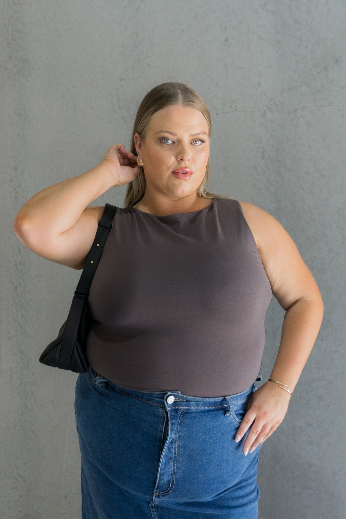 NOLA TOP CHARCOAL - Fayt The Label