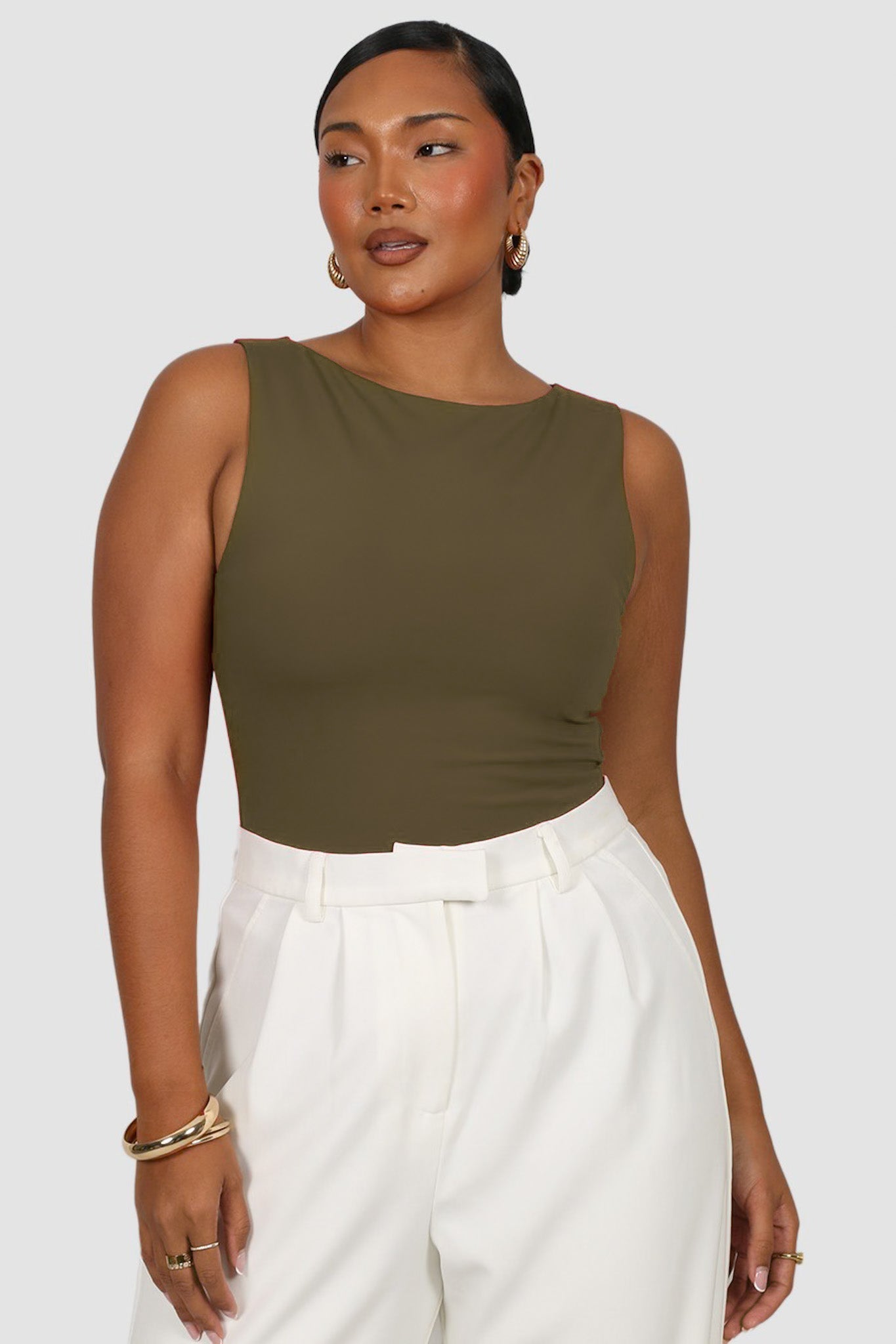 NOLA TOP OLIVE - Fayt The Label