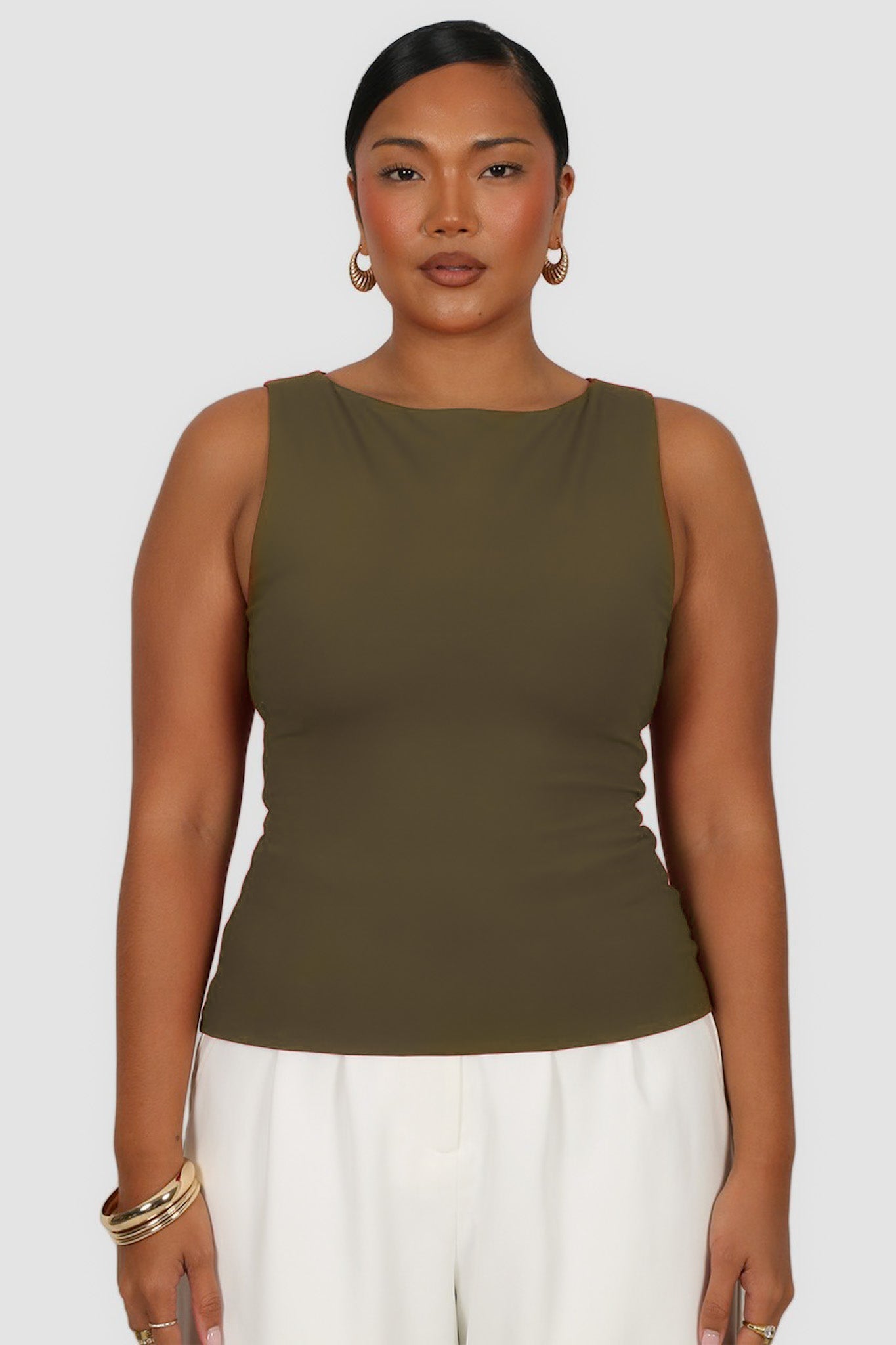 NOLA TOP OLIVE - Fayt The Label