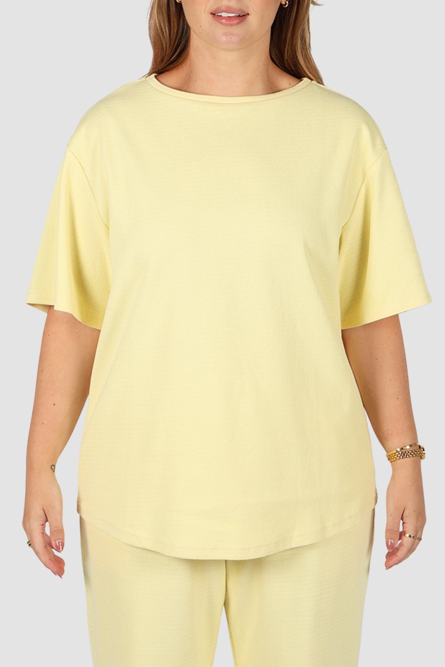 NOLYN TEE SOFT YELLOW - Fayt The Label