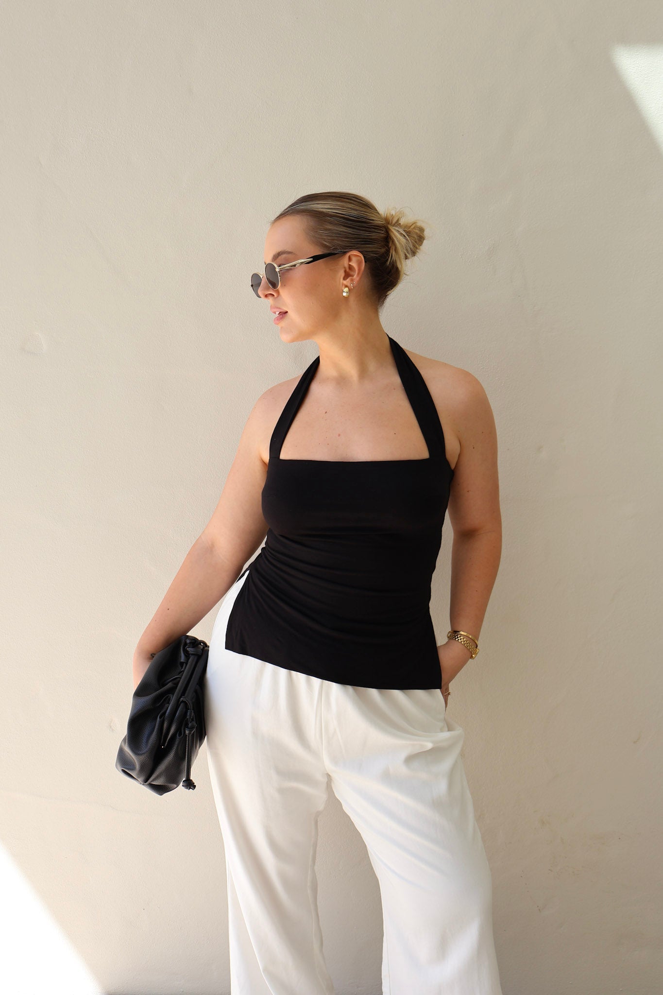 OVIE HALTER TOP BLACK - Fayt The Label