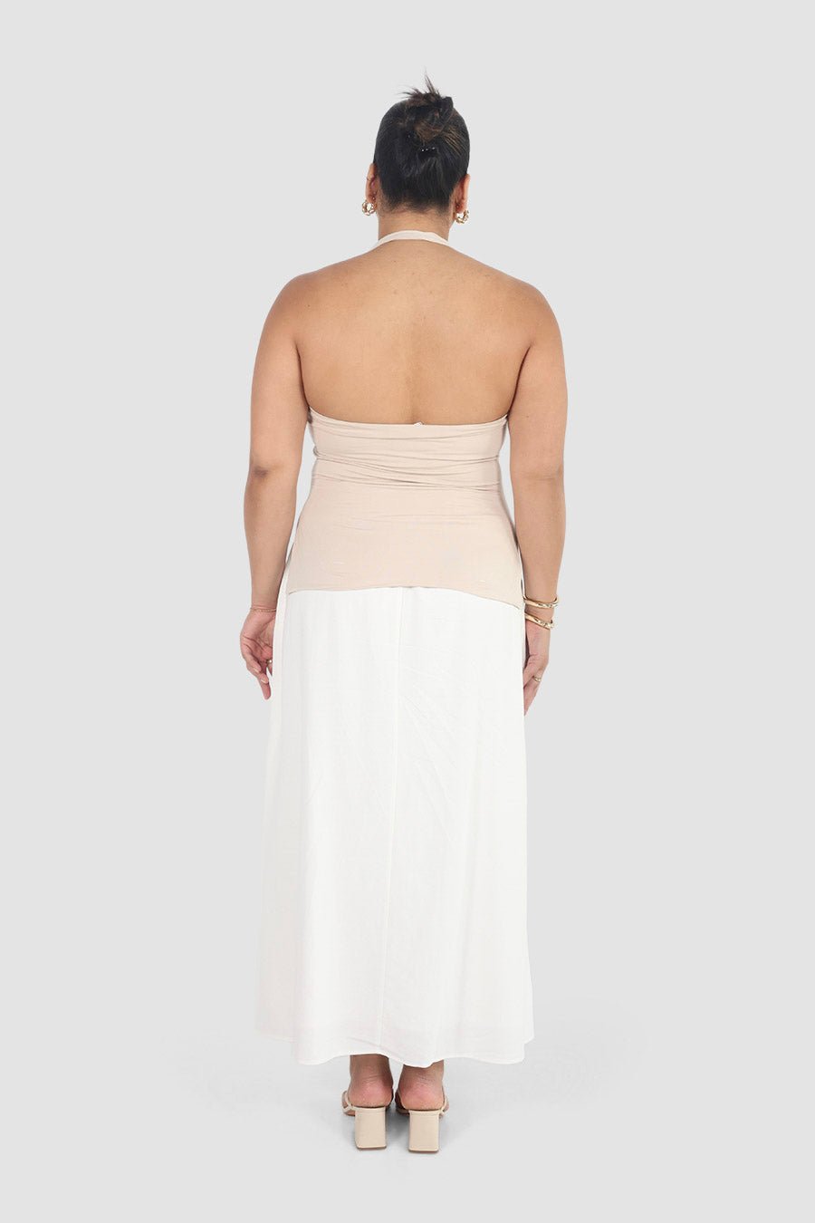 OVIE HALTER TOP BONE - Fayt The Label