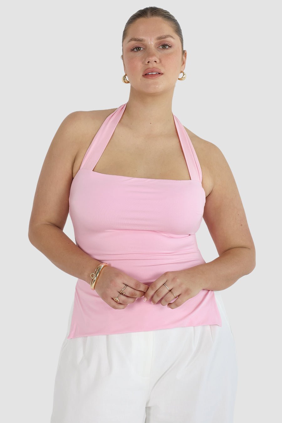 OVIE HALTER TOP PINK - Fayt The Label
