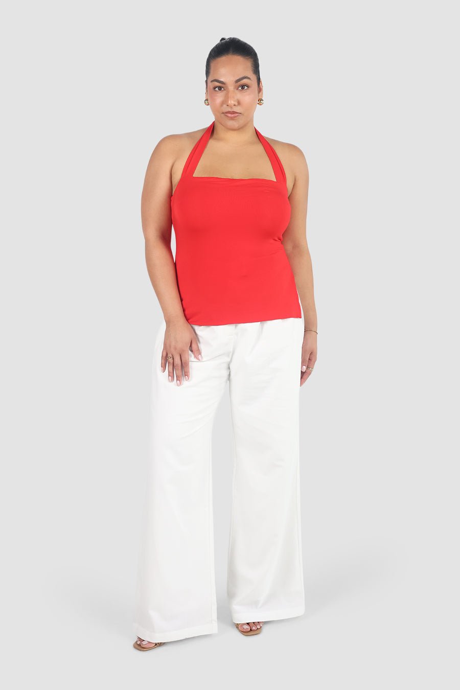 OVIE HALTER TOP RED - Fayt The Label