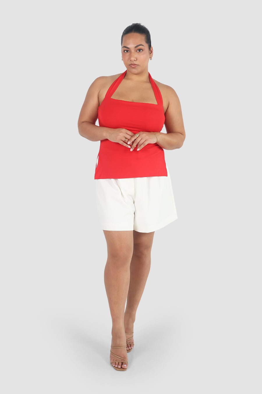 OVIE HALTER TOP RED - Fayt The Label