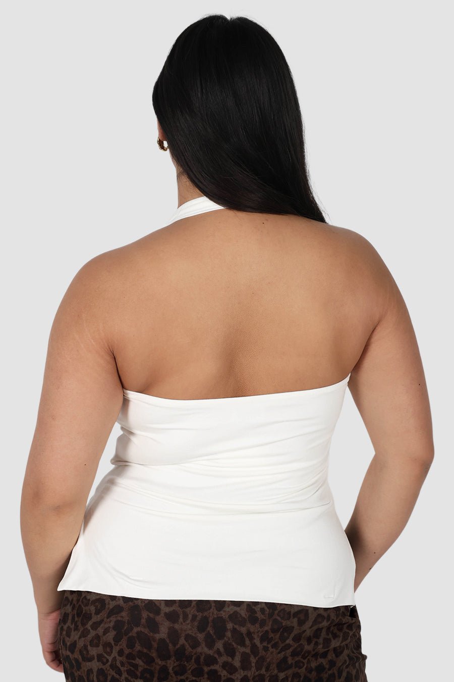 OVIE HALTER TOP WHITE - Fayt The Label