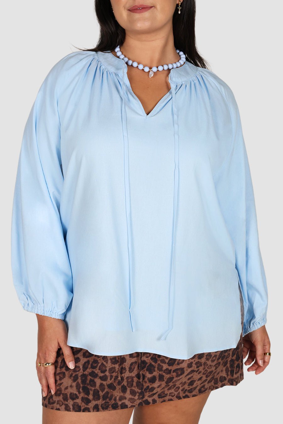 PALORA TOP SOFT BLUE - Fayt The Label