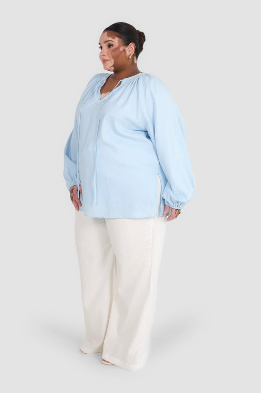 PALORA TOP SOFT BLUE - Fayt The Label