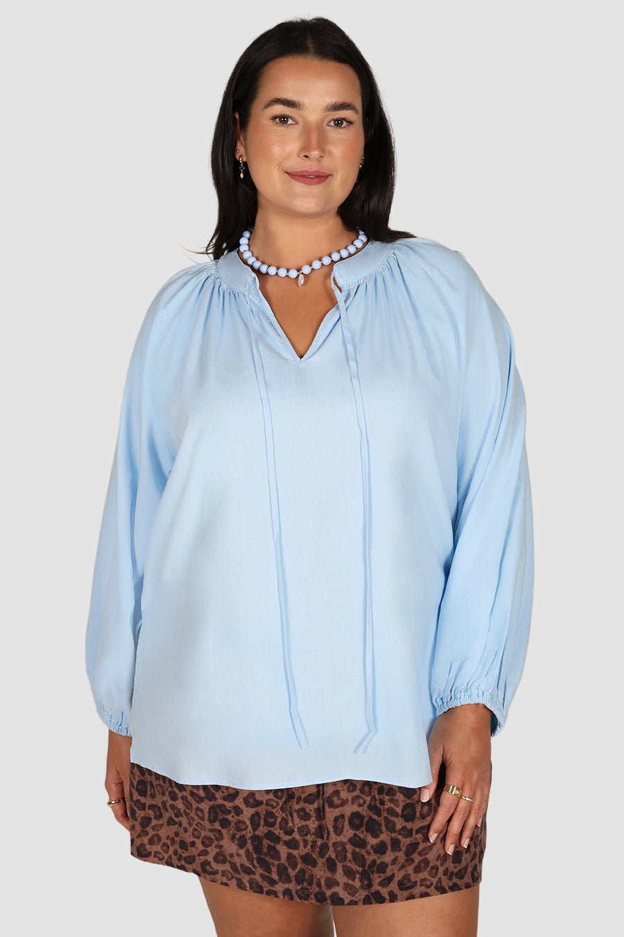 PALORA TOP SOFT BLUE - Fayt The Label
