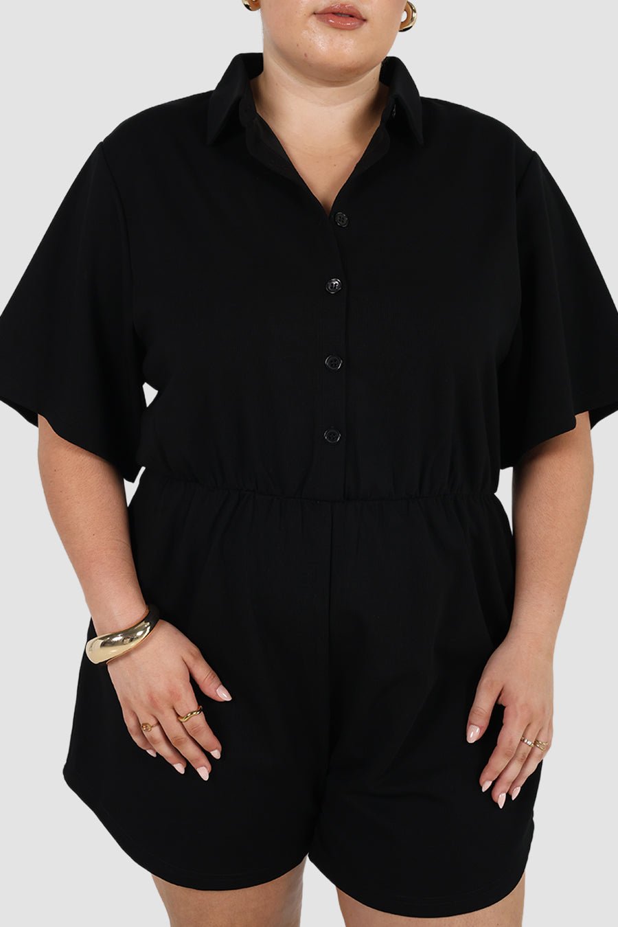 PENELOPE PLAYSUIT BLACK - Fayt The Label