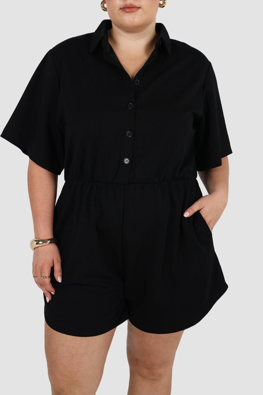 PENELOPE PLAYSUIT BLACK - Fayt The Label