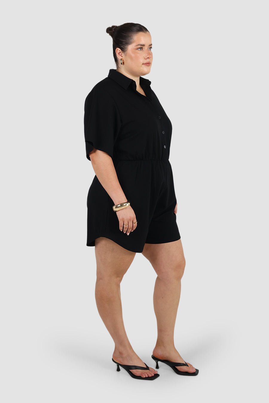 PENELOPE PLAYSUIT BLACK - Fayt The Label