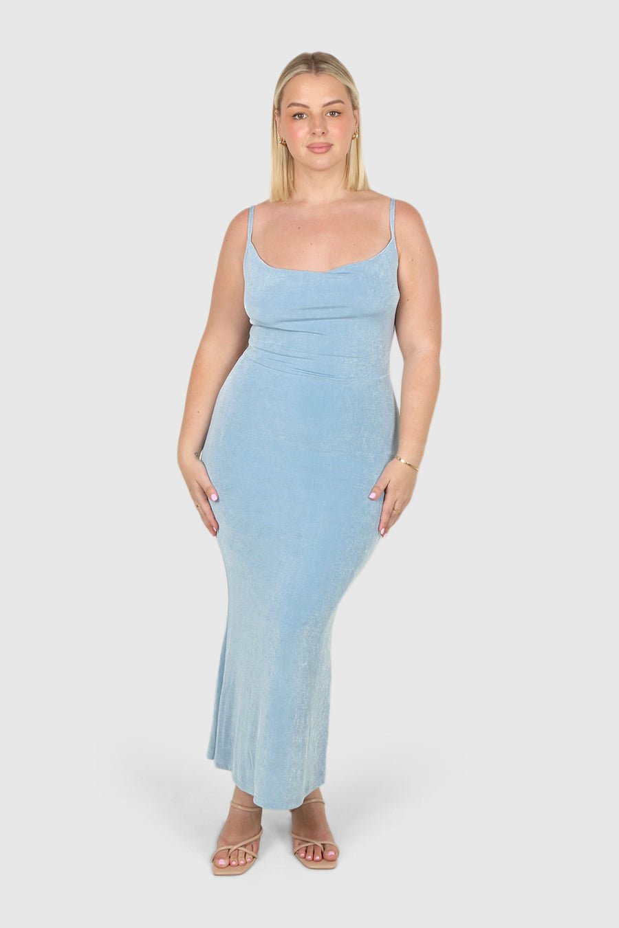PERI DRESS SOFT BLUE - Fayt The Label
