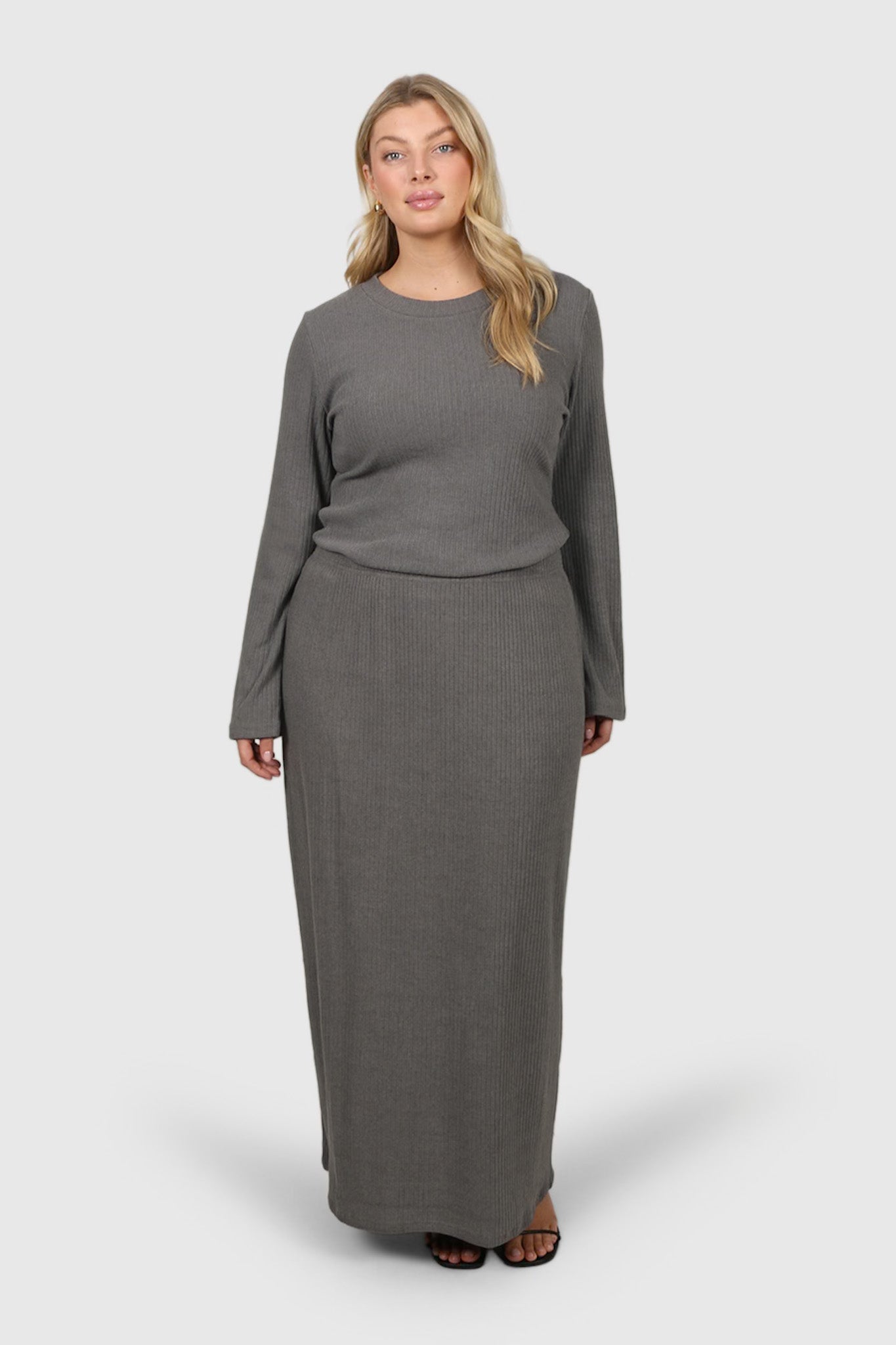 PETRA SKIRT CHARCOAL - Fayt The Label
