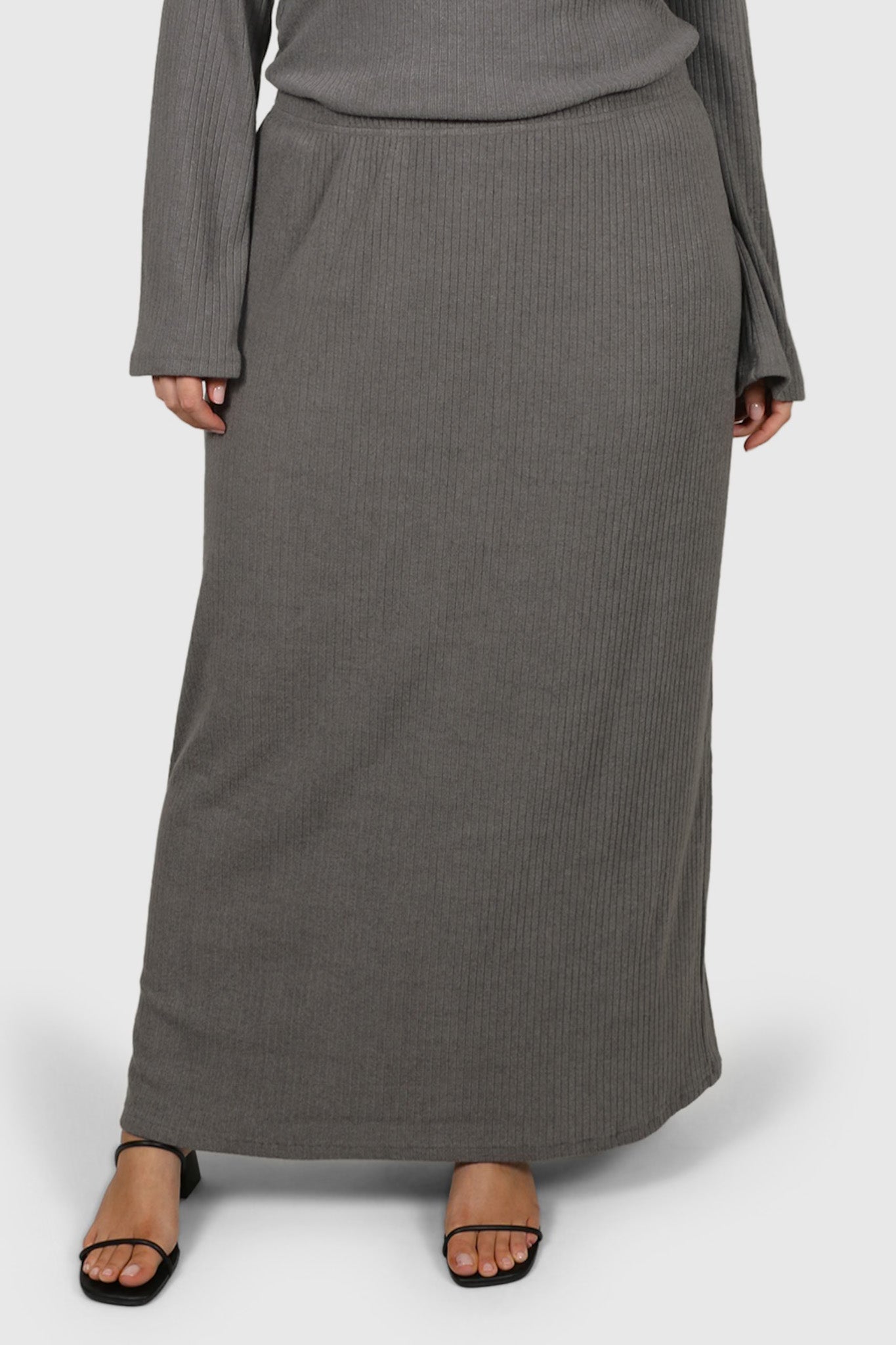 PETRA SKIRT CHARCOAL - Fayt The Label