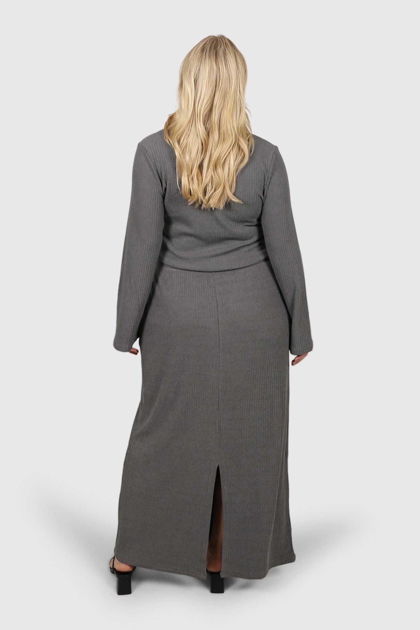 PETRA SKIRT CHARCOAL - Fayt The Label