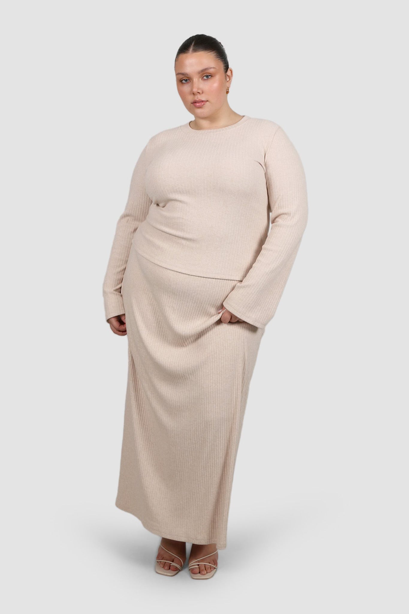 PETRA SKIRT OAT - Fayt The Label