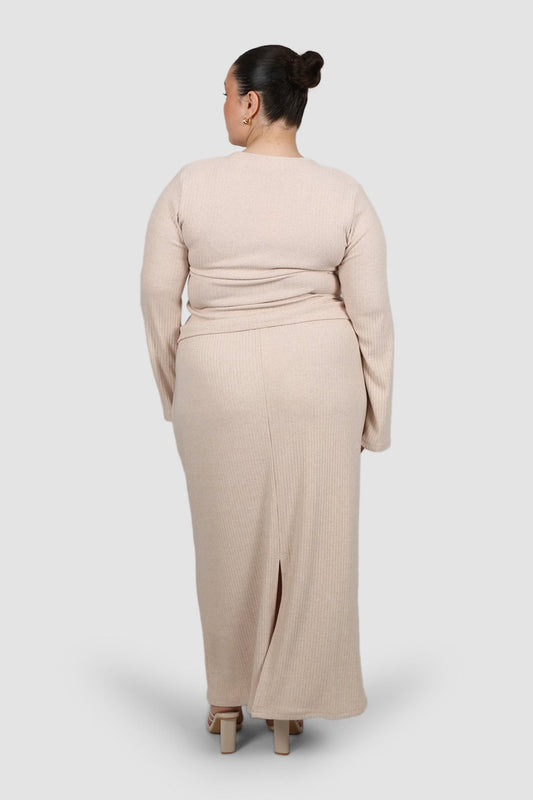 PETRA SKIRT OAT - Fayt The Label