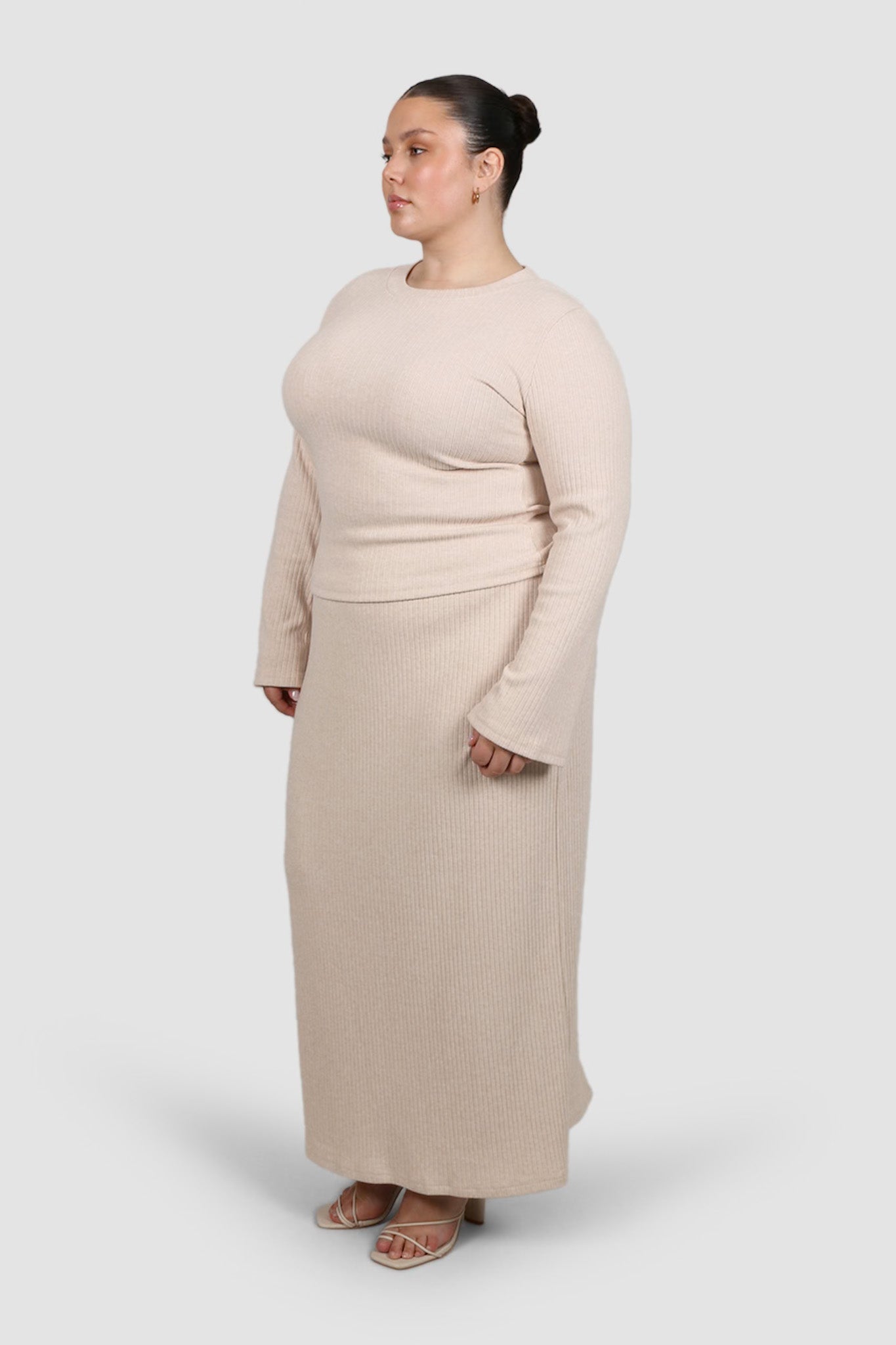 PETRA SKIRT OAT - Fayt The Label