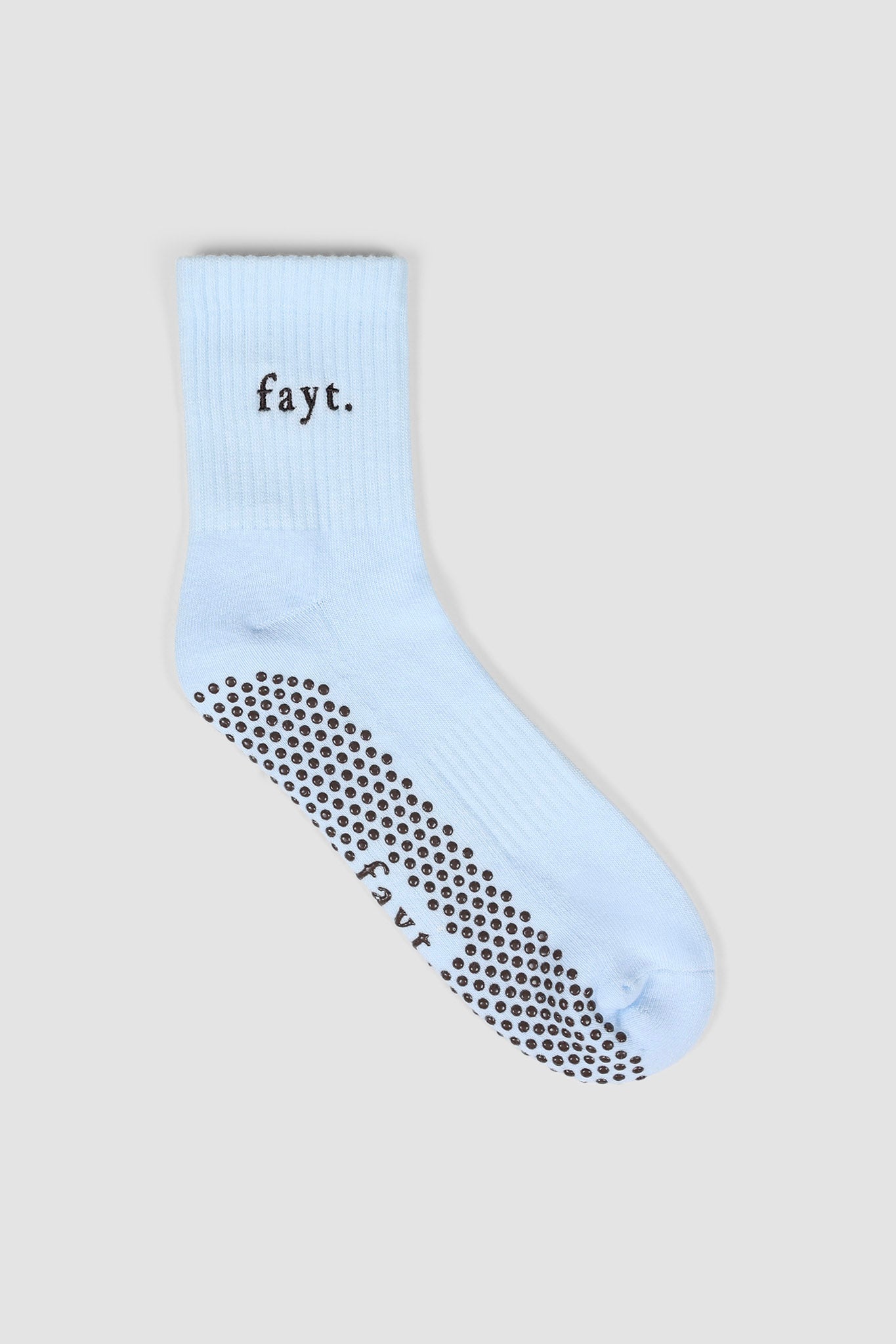 PILATES GRIP SOCK BLUE MOCHA - Fayt The Label