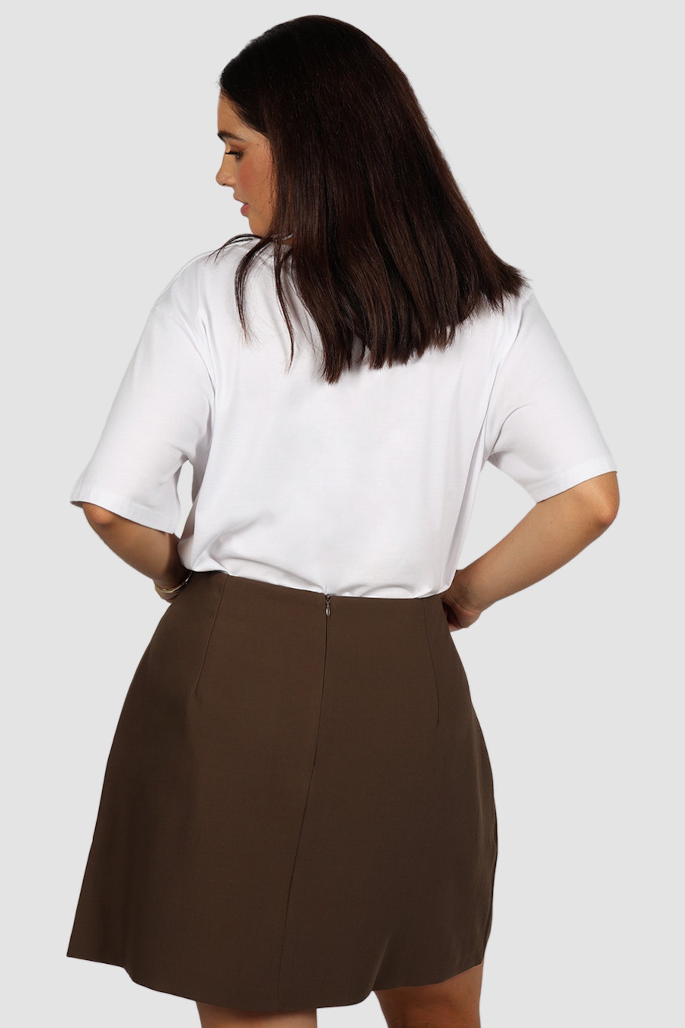 PORTER SKIRT CHOCOLATE - Fayt The Label