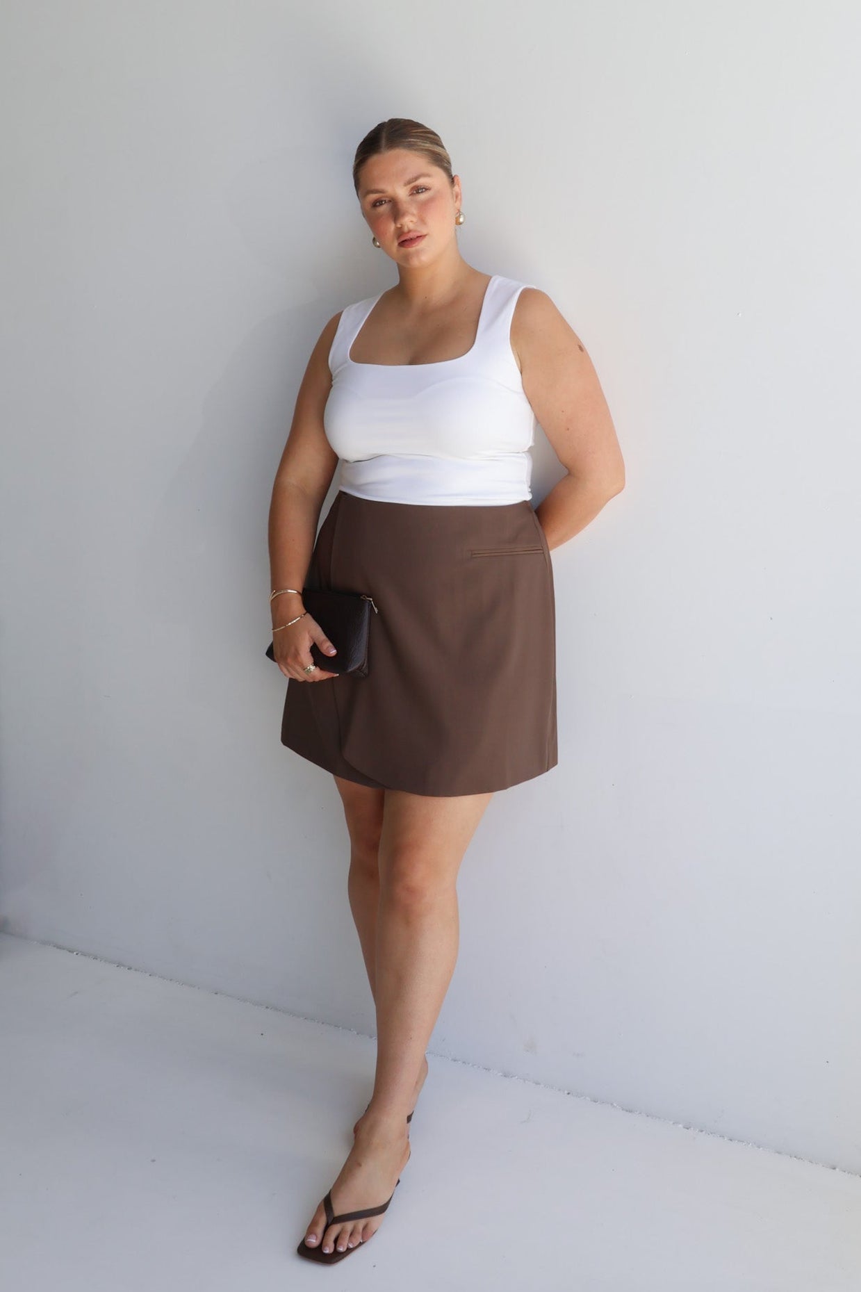 PORTER SKIRT CHOCOLATE - Fayt The Label