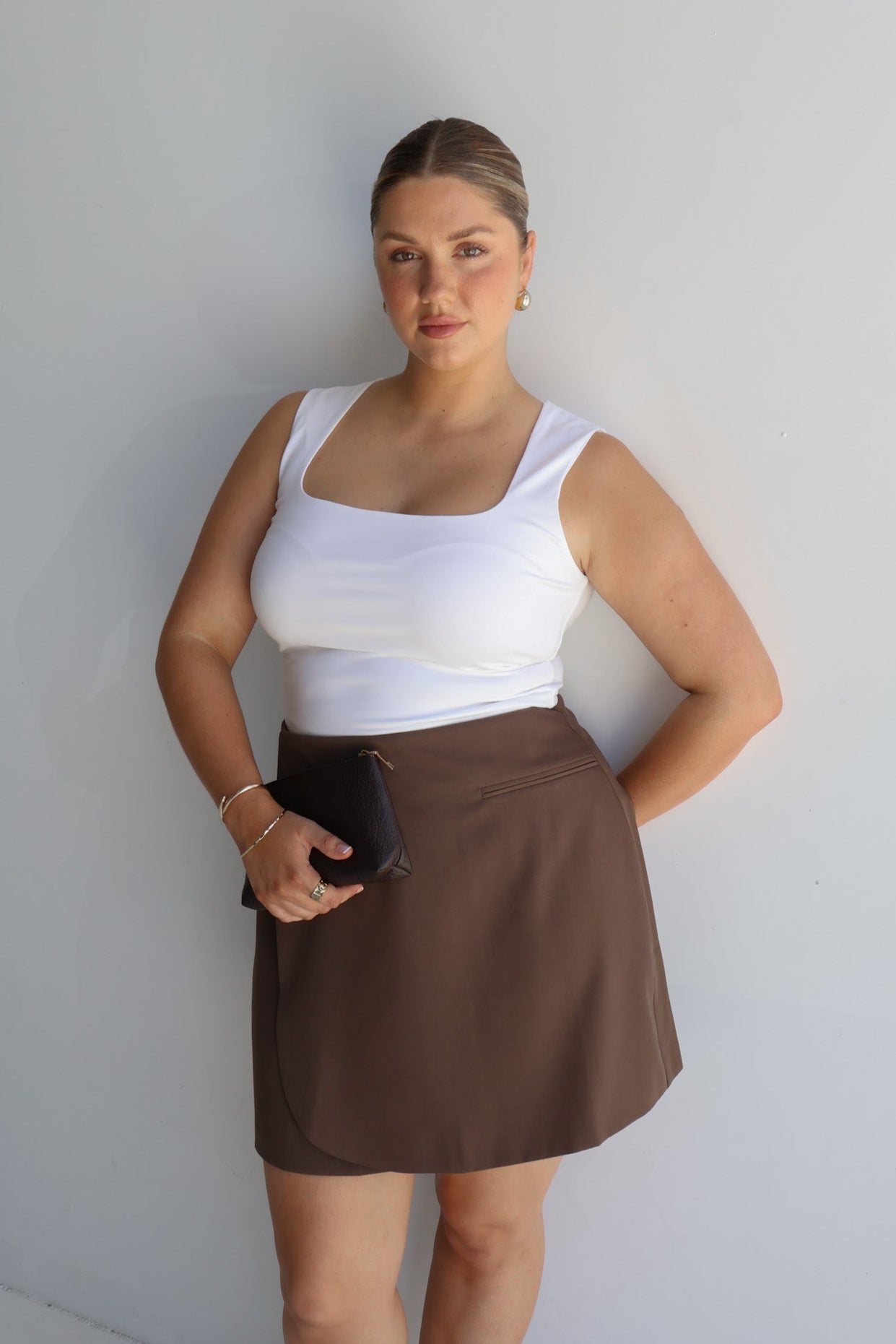 PORTER SKIRT CHOCOLATE - Fayt The Label