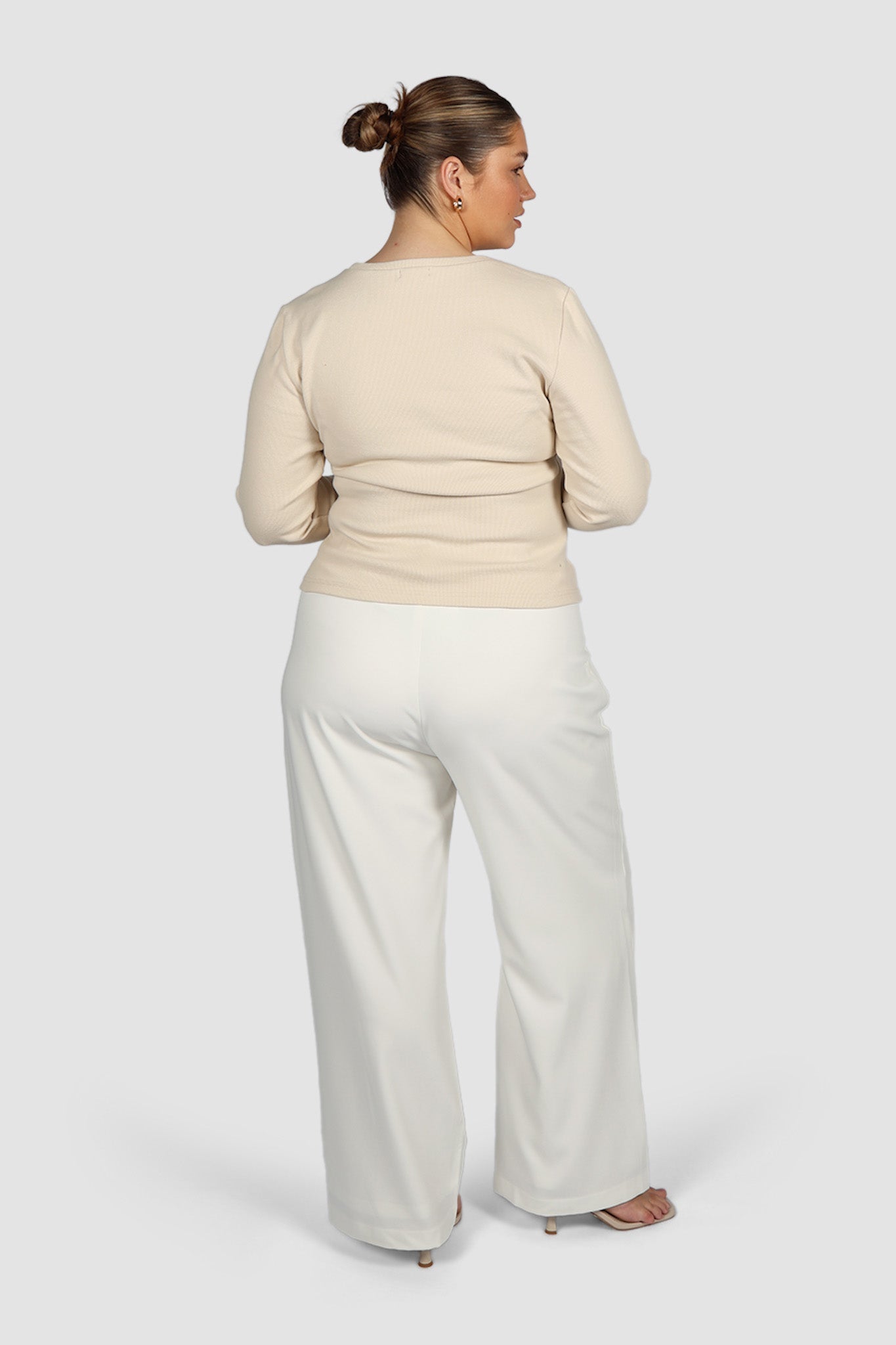 PORTLAND L/S RIB TEE BEIGE - Fayt The Label