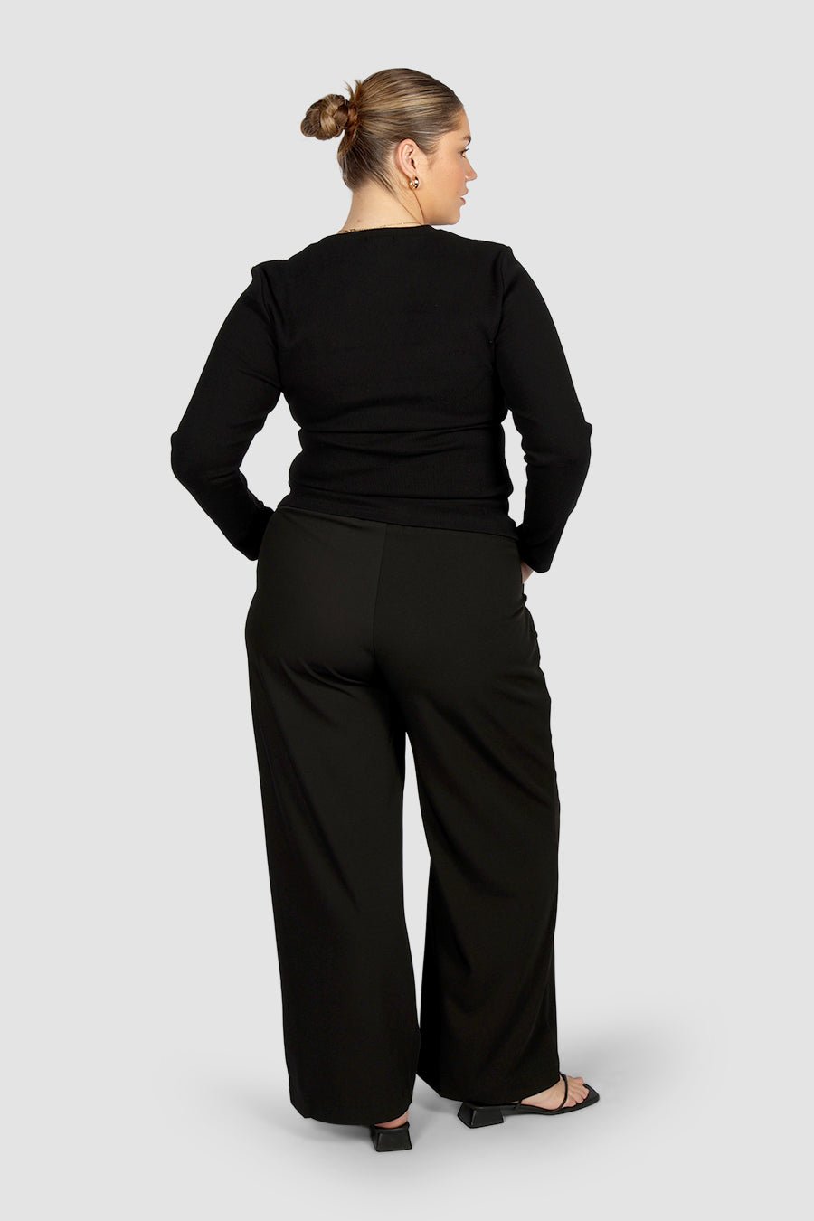 PORTLAND L/S RIB TEE BLACK - Fayt The Label