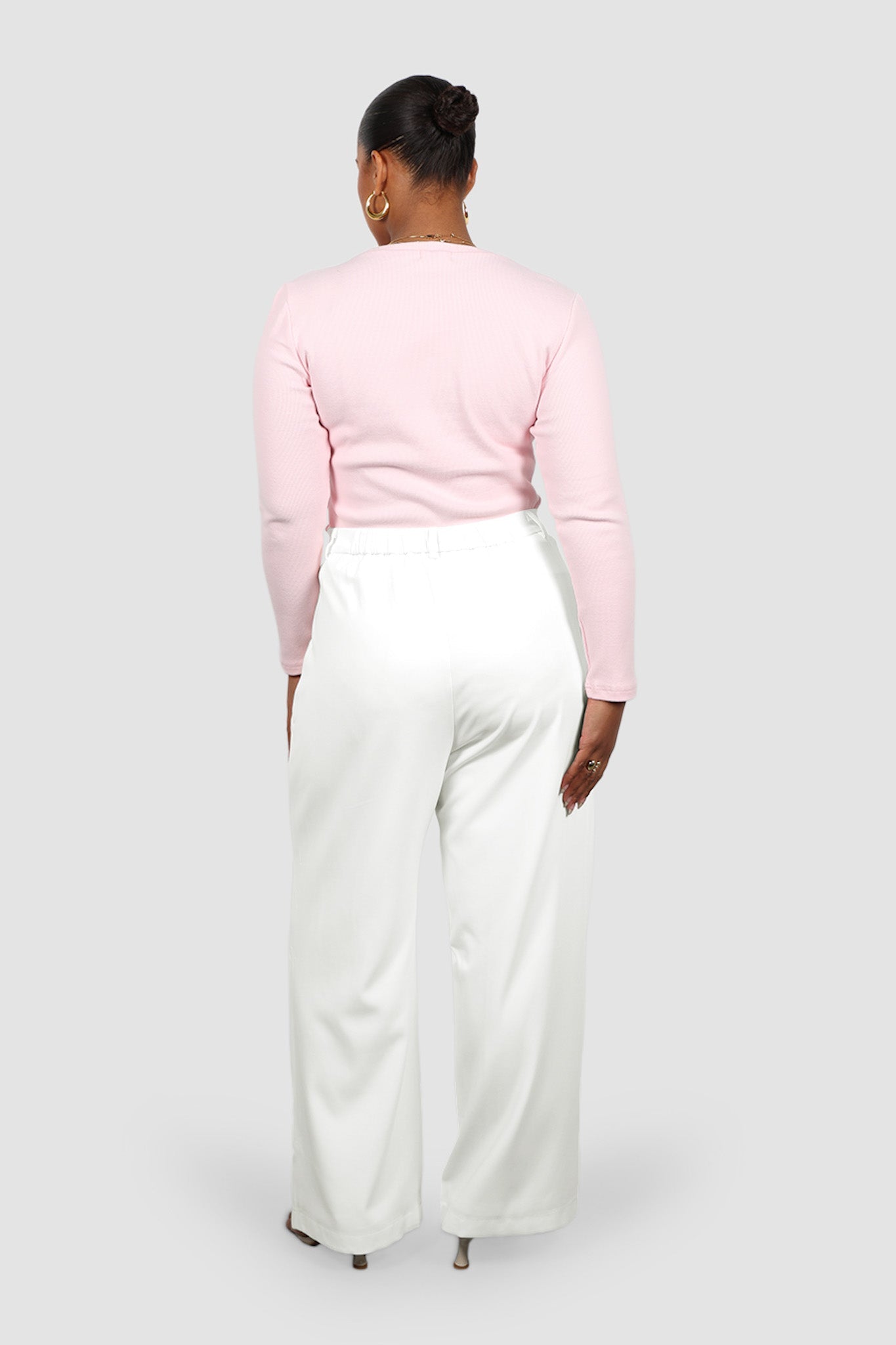 PORTLAND L/S RIB TEE PINK - Fayt The Label