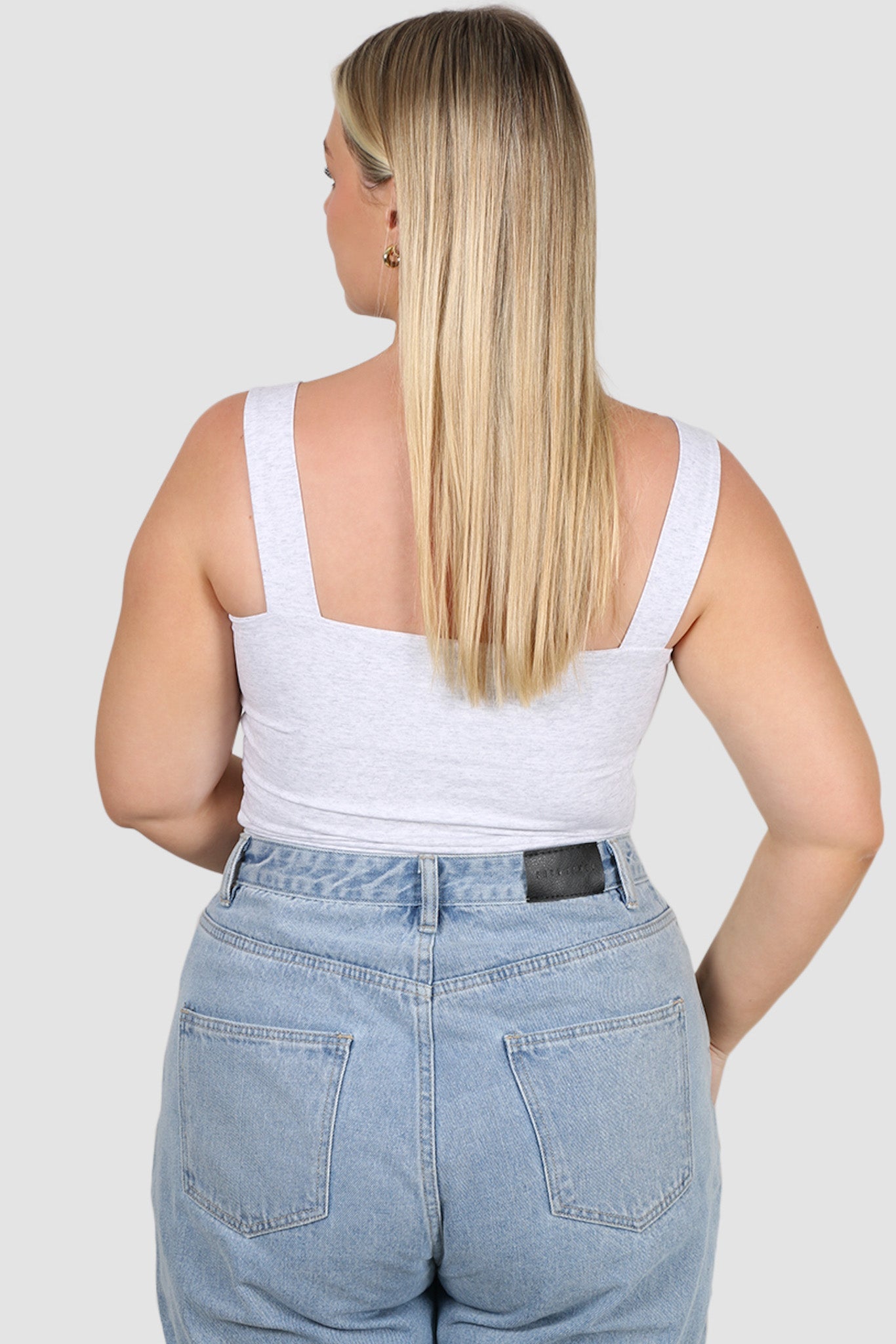 QUINN TOP GREY MARLE - Fayt The Label