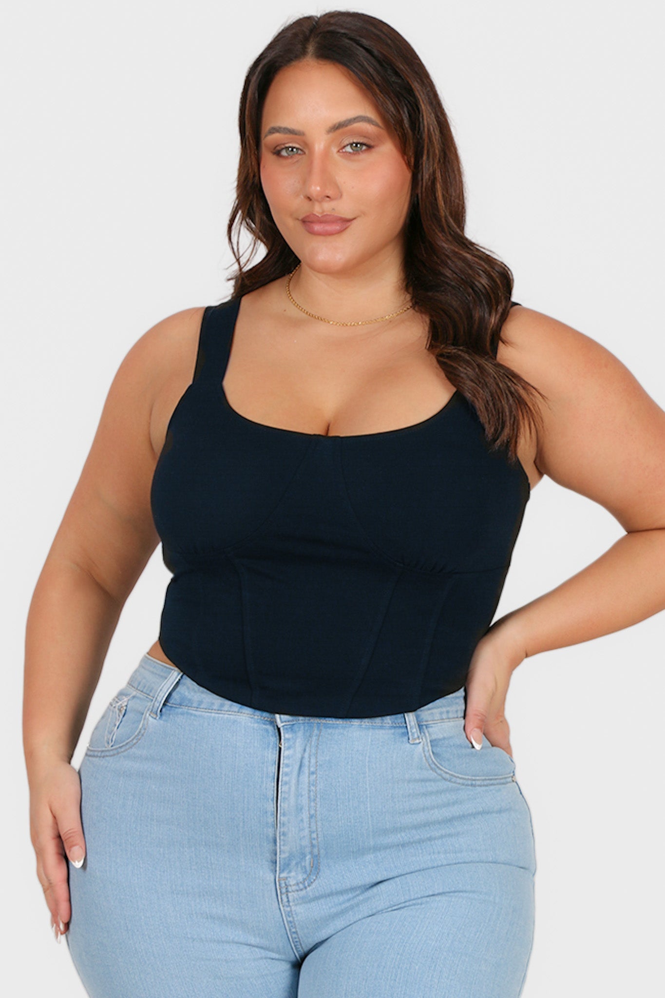 RATA TOP NAVY - Fayt The Label