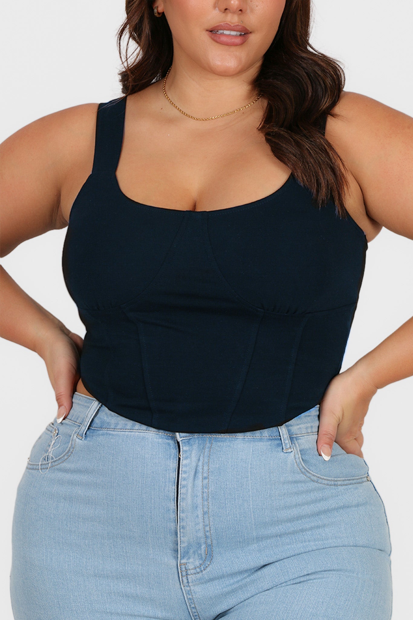 RATA TOP NAVY - Fayt The Label