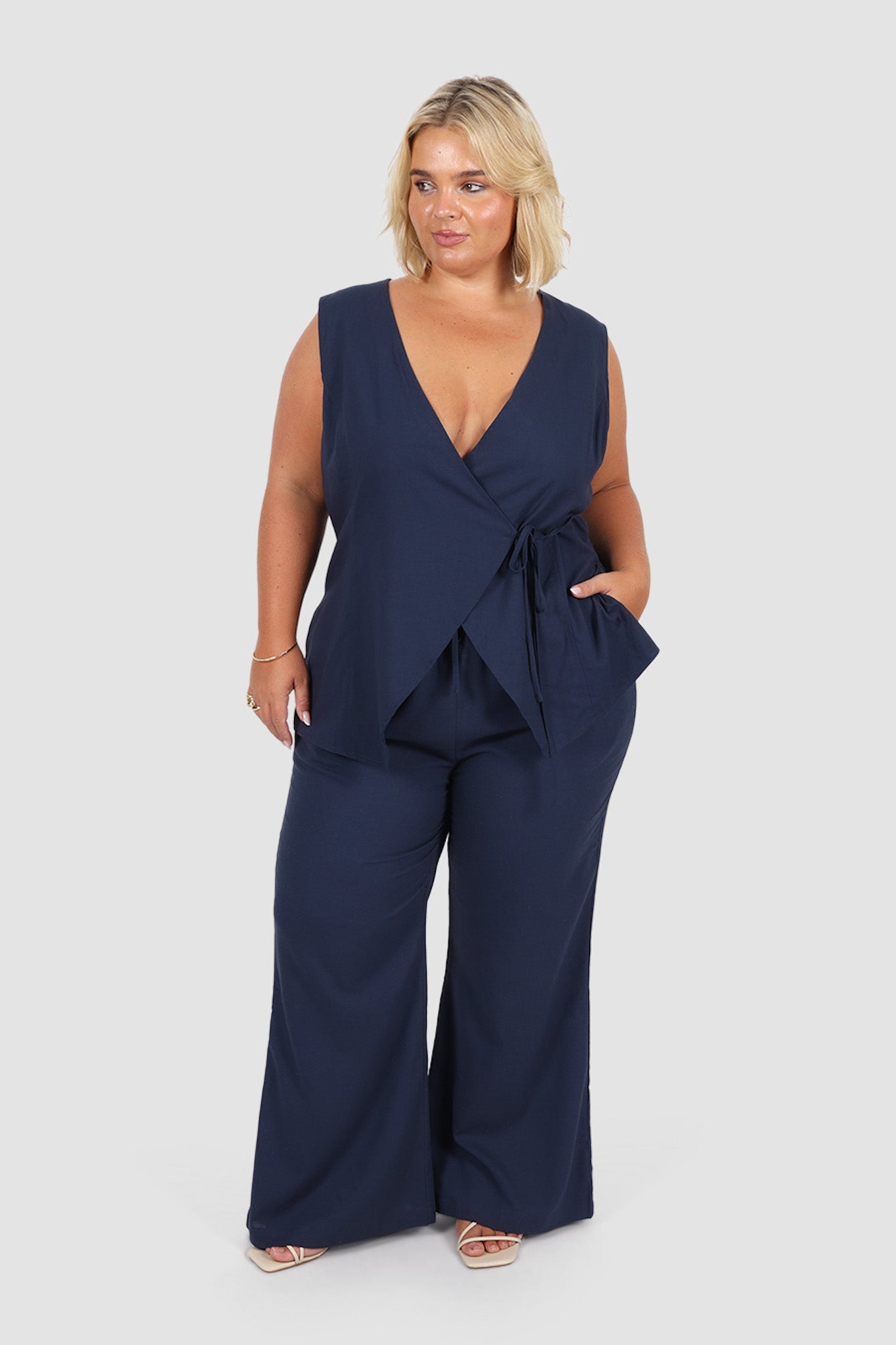 RAYA PANTS NAVY - Fayt The Label