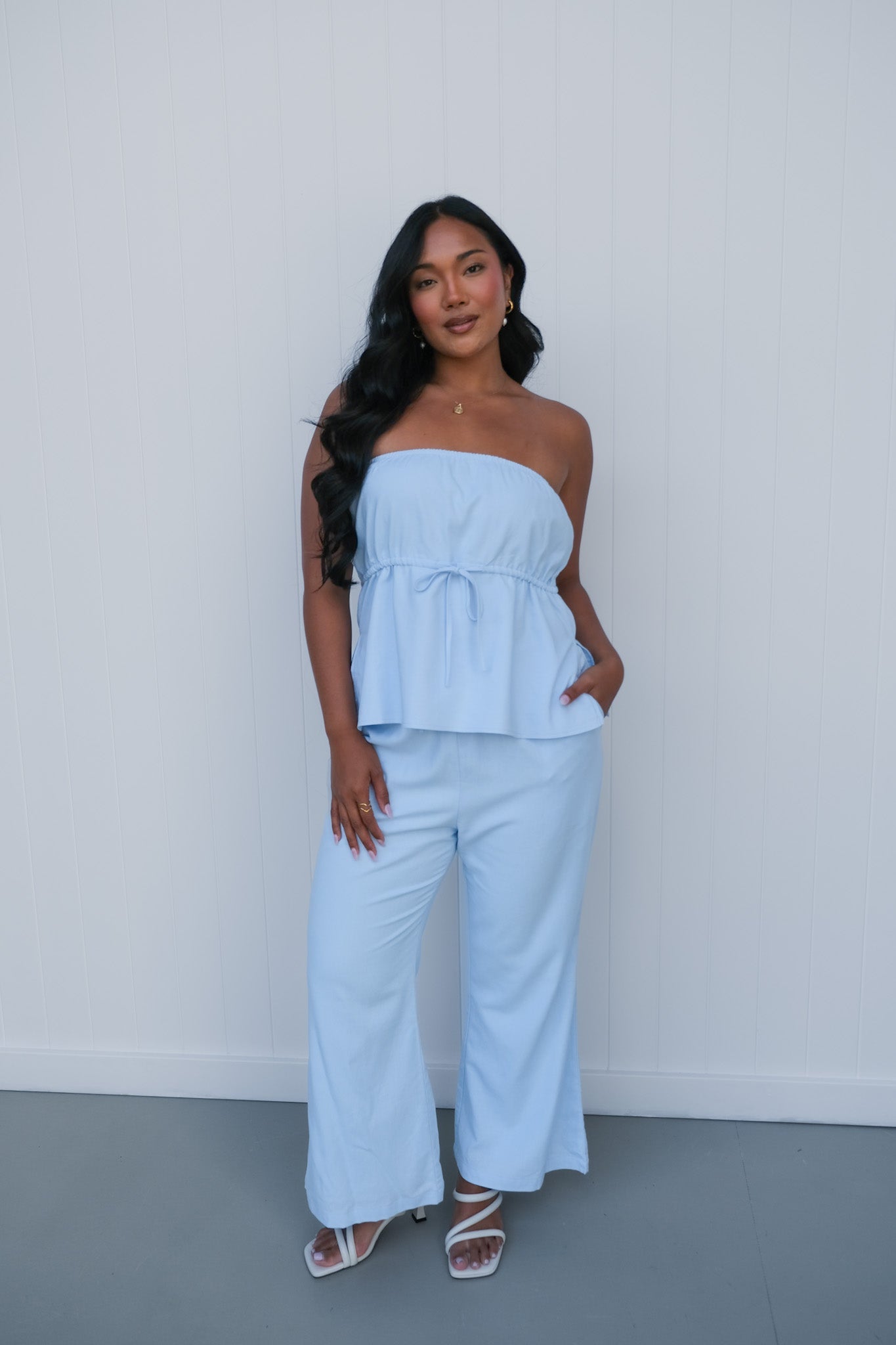 RAYA PANTS SOFT BLUE - Fayt The Label