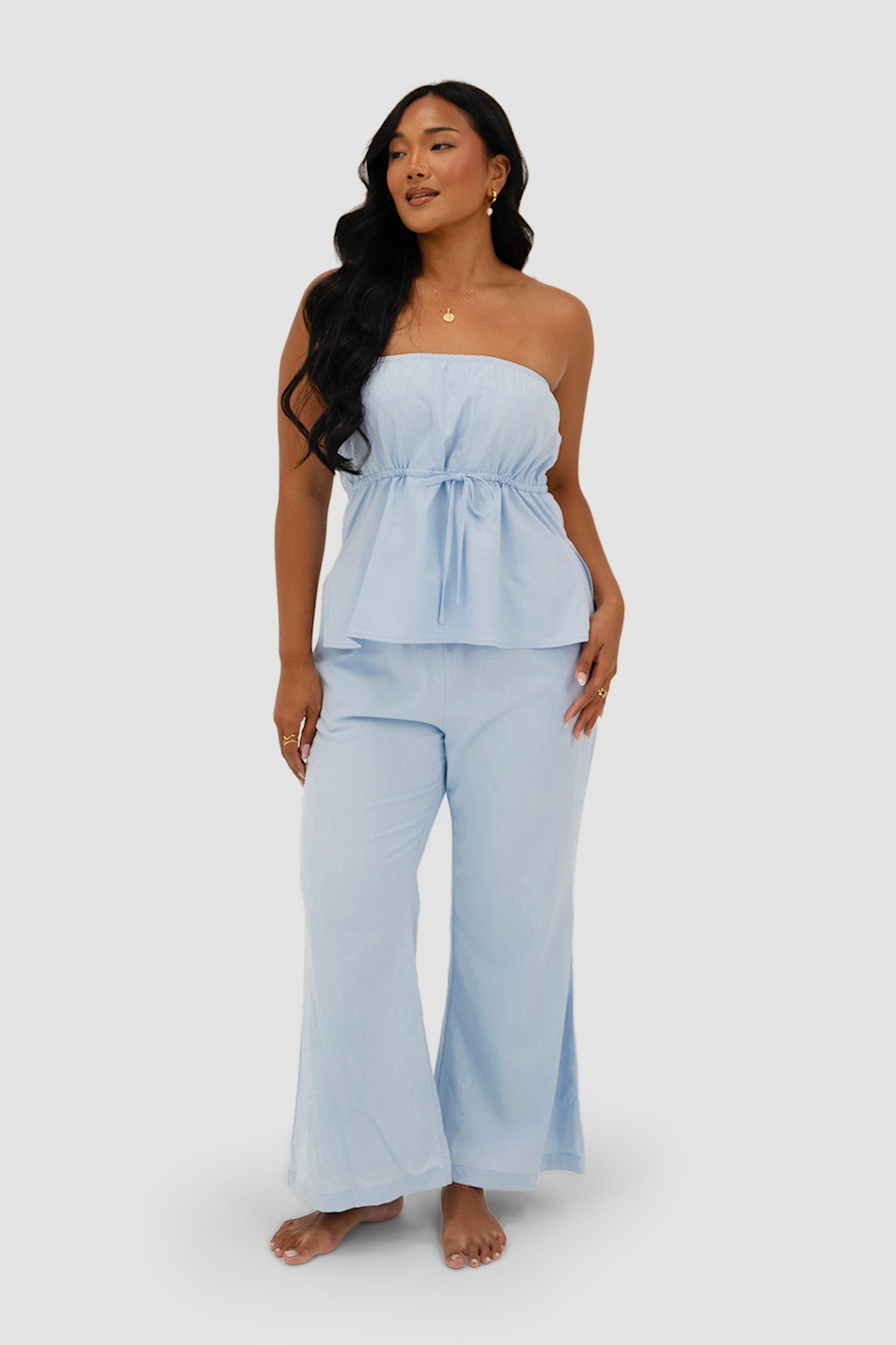 RAYA PANTS SOFT BLUE - Fayt The Label