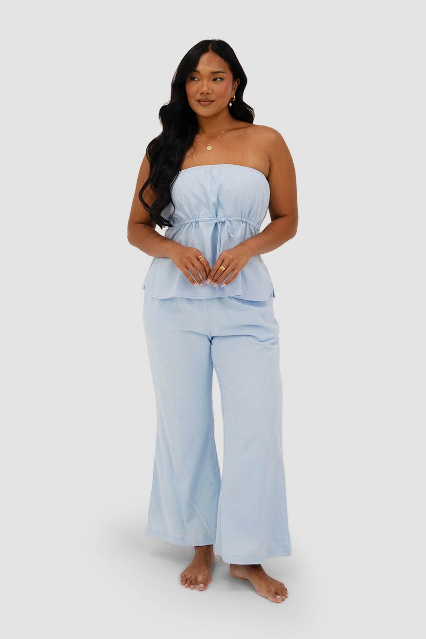RAYA PANTS SOFT BLUE - Fayt The Label