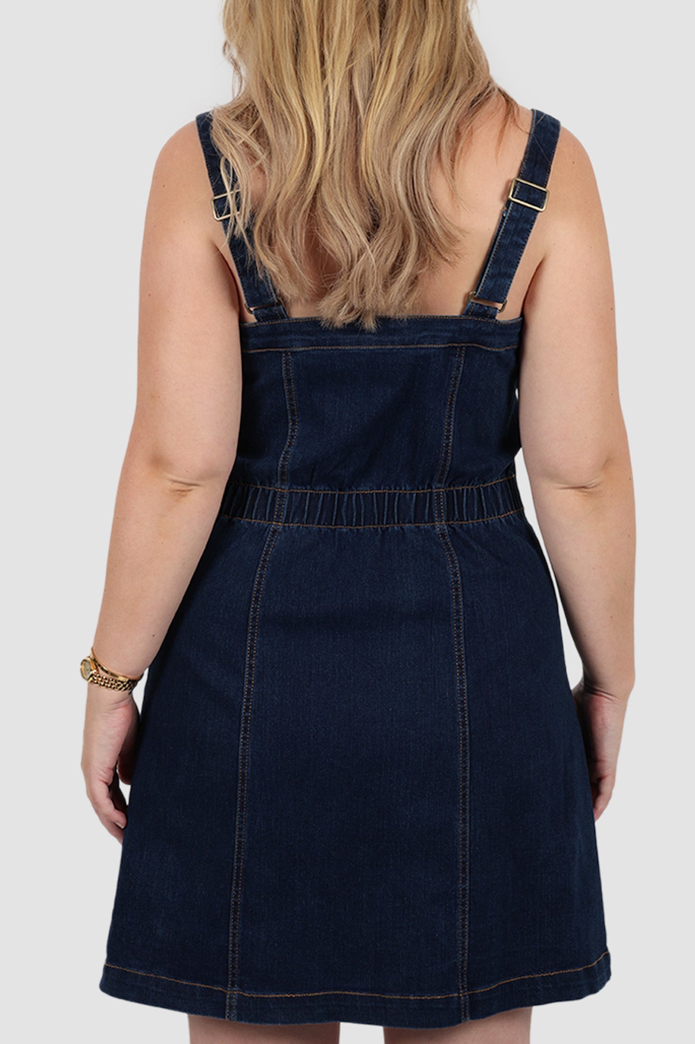 RAYLA DENIM DRESS MIDNIGHT - Fayt The Label