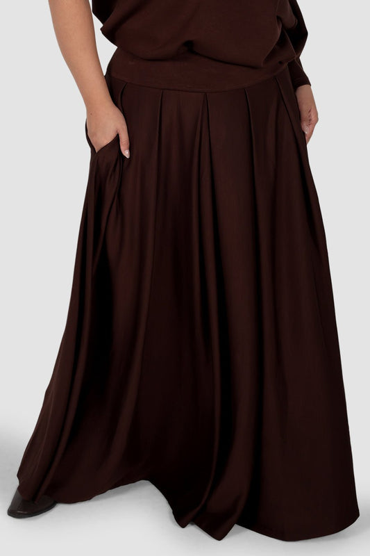 REIGN SKIRT ESPRESSO - Fayt The Label