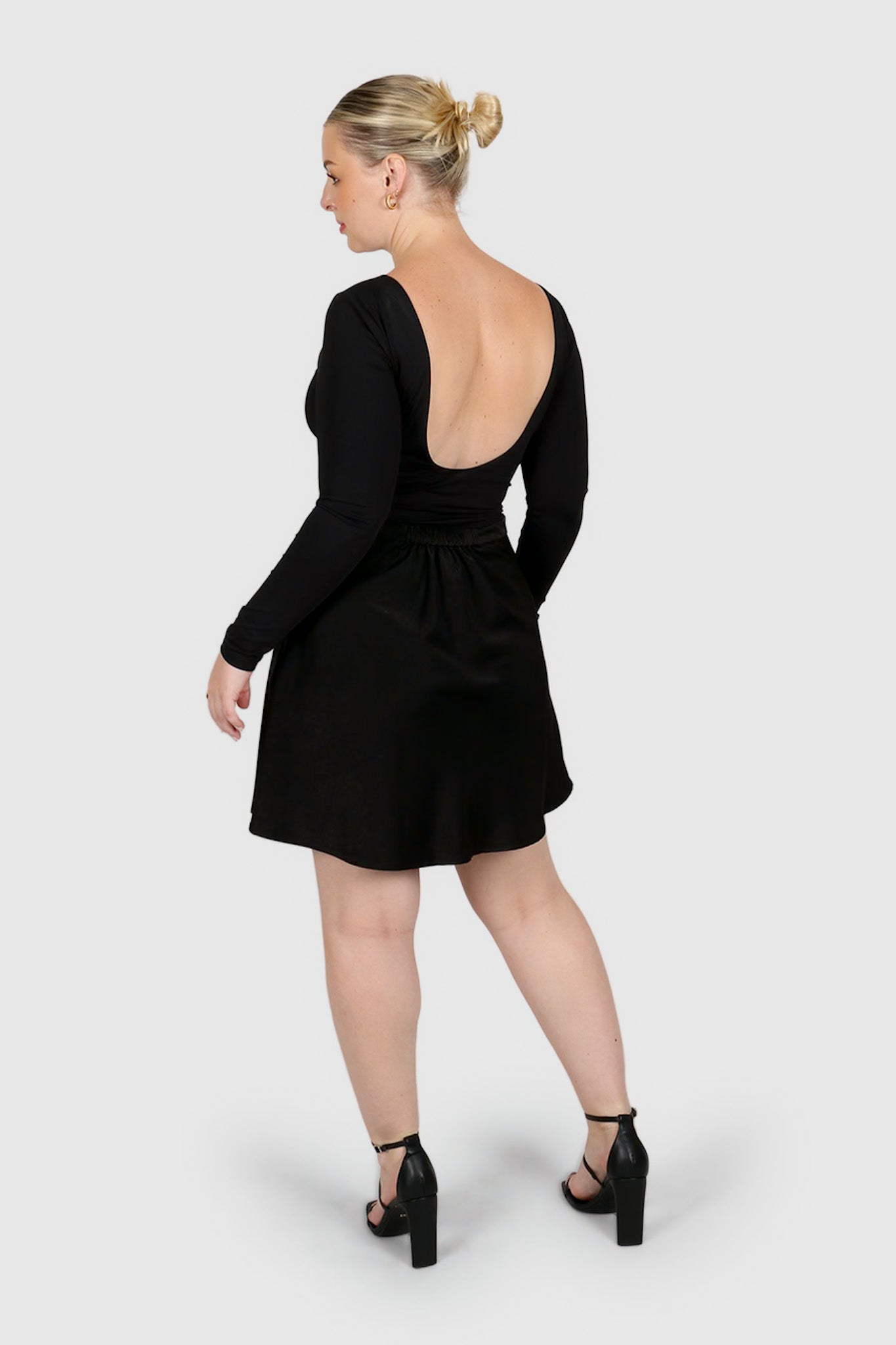 RENATA SLIP MINI SKIRT BLACK - Fayt The Label