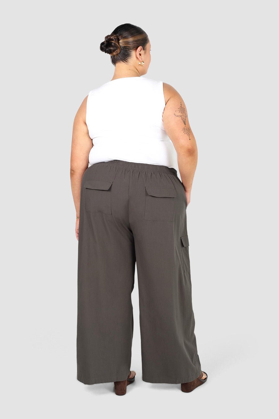 RENLY UTILITY PANT MOSS GREY - Fayt The Label