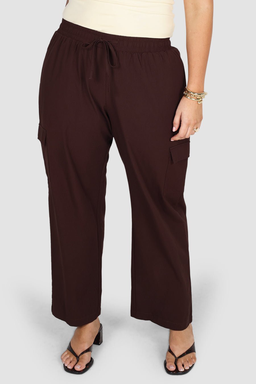 RENLY UTILITY PANT RICH CHOC - Fayt The Label