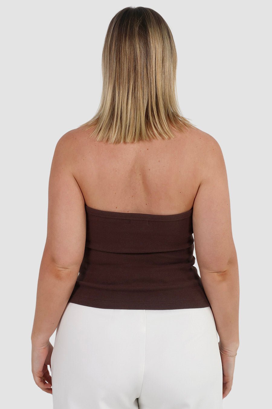 RENNA HALTER TOP ESPRESSO - Fayt The Label