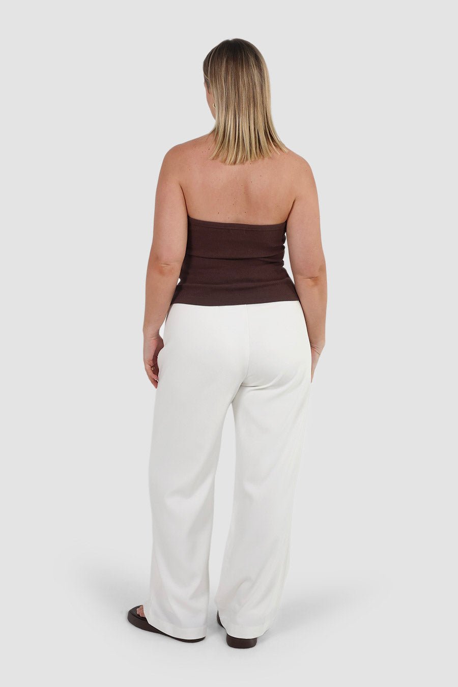 RENNA HALTER TOP ESPRESSO - Fayt The Label