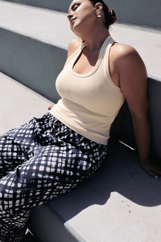 RENNA HALTER TOP VANILLA - Fayt The Label